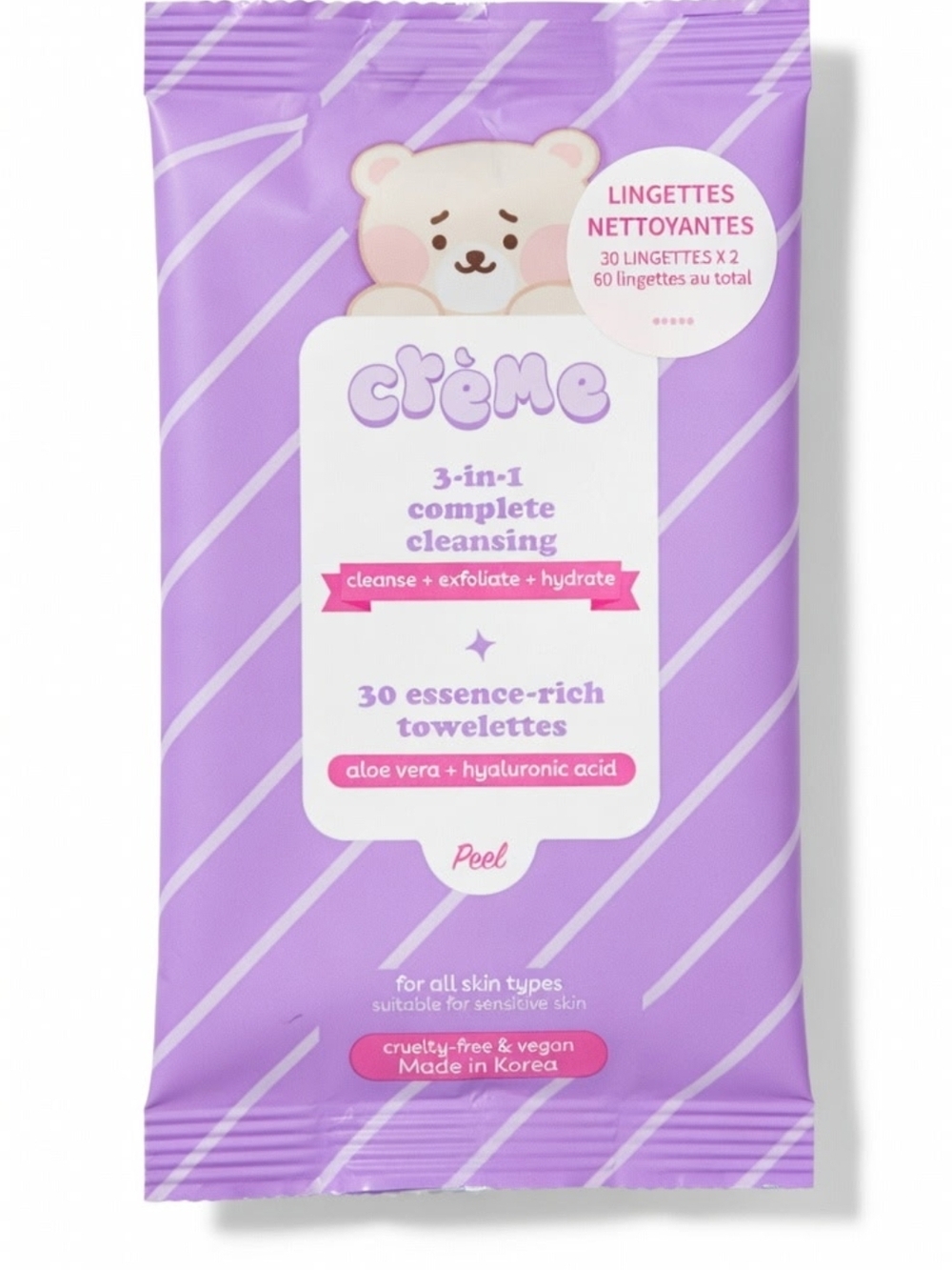 Crème 3-in-1 Complete Cleansing Towelettes